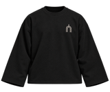 THE TRACE — Boxy Fit Long Sleeve — Black
