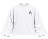 THE TRACE — Boxy Fit Long Sleeve — White