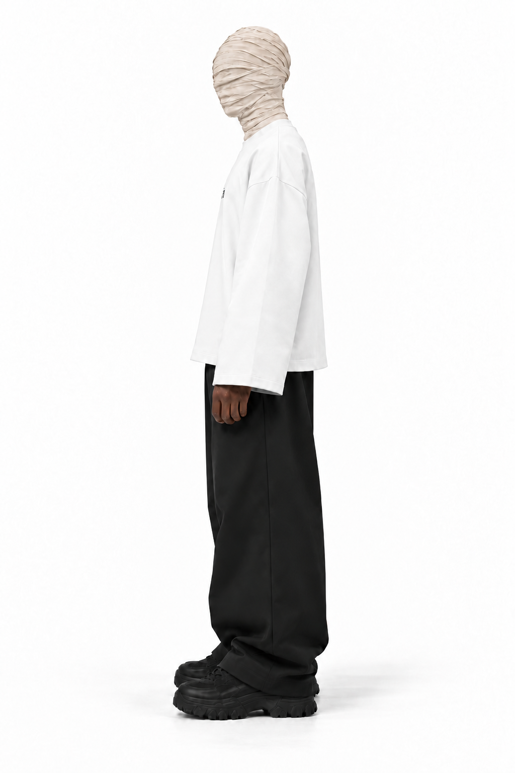 GHAYB Long Sleeve — White — 03-side