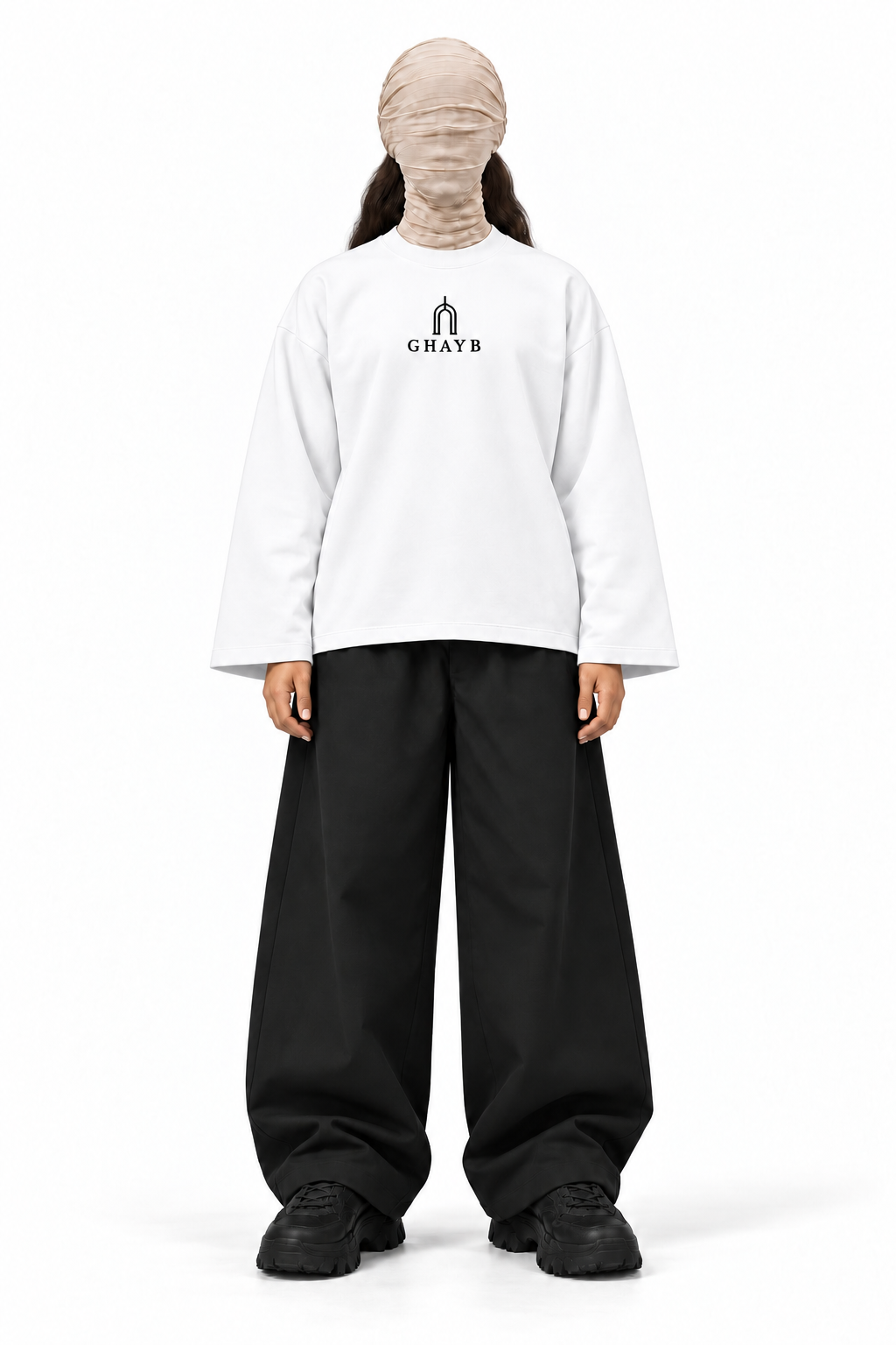 GHAYB Long Sleeve — White — 05-female