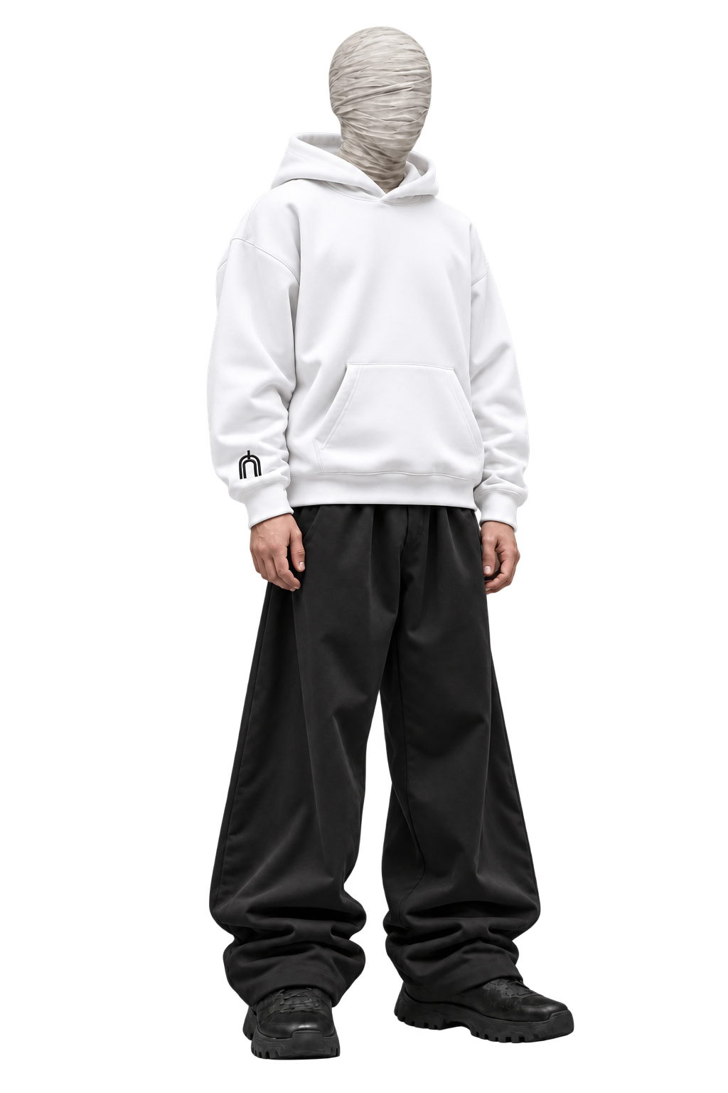 The Unseen white hoodie angle