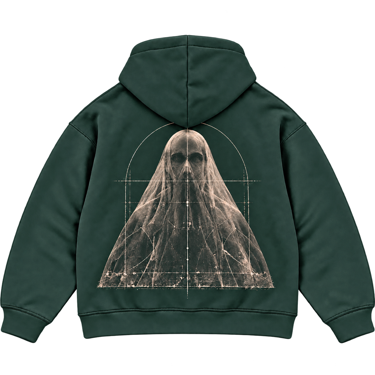 THE VEIL dark green — flat lay back, approved back print Oct26